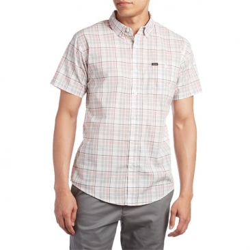 Brixton Howl - White Black Red Chemise Skate