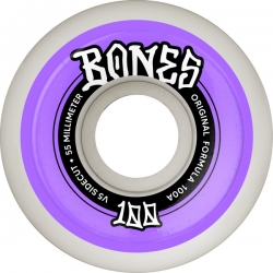 Bones 100's 55mm V5 100a Sidecut White 