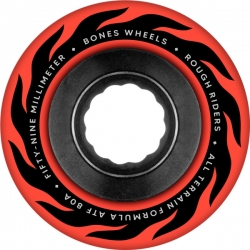 Bones Atf 59mm Rough Riders Flame 80a Red 