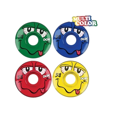 DGK 52mm Drizzle Multi Color 101a Roues Skateboard