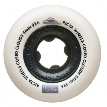 Ricta 56mm Clouds Cored Black 92a Roues Skateboard