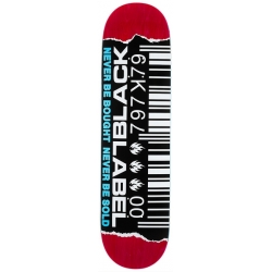 Black Label Planche Skateboard Barcode Ripped 8.5 X 32.38 14.5 
