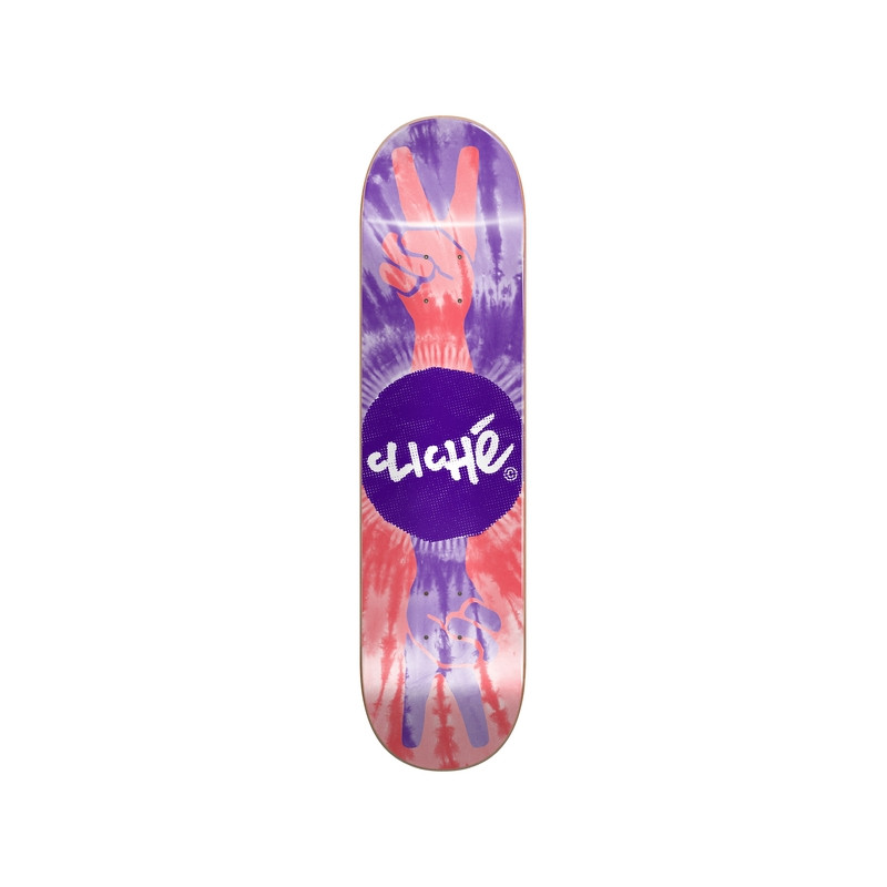 Cliché planche skateboard Peace Rhm Purple Red 8.5 X 32.33 Wb 14.5