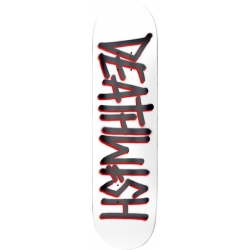 Deathwish Planche Skateboard Deathspray Wht Gry 8.25 X 31.5 