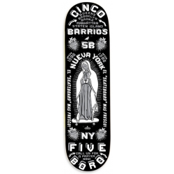 5Boro Planche Skateboard Cinco Barrios Black 8.25 X 32 