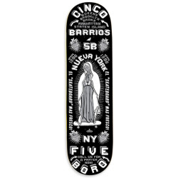 5Boro planche skateboard Cinco Barrios Black 8.25 X 32