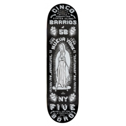 5Boro Planche Skateboard Cinco Barrios Black 8.75 