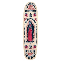 5Boro Planche Skateboard Cinco Barrios Cruiser Small Natural 7.6 X 29 
