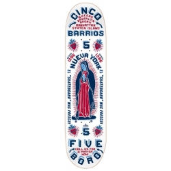 5Boro Planche Skateboard Cinco Barrios White 8.0 X 32 