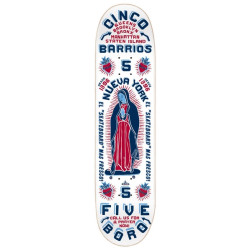 5Boro planche skateboard Cinco Barrios White 8.0 X 32
