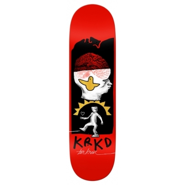 Krooked Knox Brain And Bird Orange 8.5 X 32.18 - 14.38 Planche Skateboard