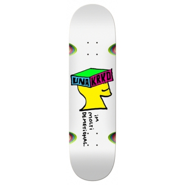 Krooked Una Molti Demetional White 8.28 X 31.7 - 14.12 Planche Skateboard