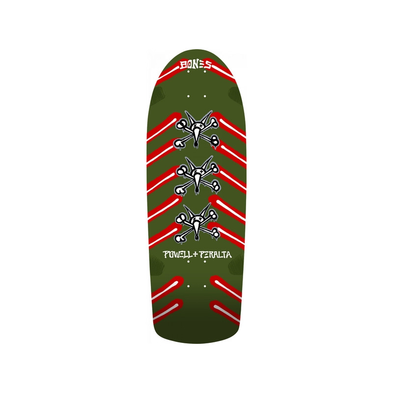 Powell Peralta planche skateboard Reissue Og Rat Bones Olive Grn 10.0 X 30