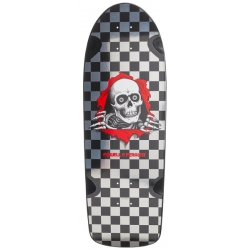Powell Peralta Planche Skateboard Reissue Og Ripper Check 10.0 X 30 Silver 