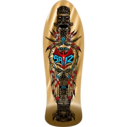Powell Peralta Planche Skateboard Reissue Steve Saiz Totem Gold Foil 10.0 X 30.81 