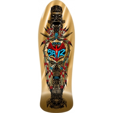 Powell Peralta Reissue Steve Saiz Totem Gold Foil 10.0 X 30.81 Planche Skateboard