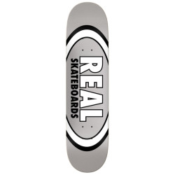 Real planche skateboard Team Classic Oval 7.75 X 29.5 True Mid Silver