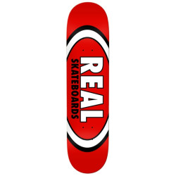 Real planche skateboard Team Classic Oval 8.12 X 31.38 Red