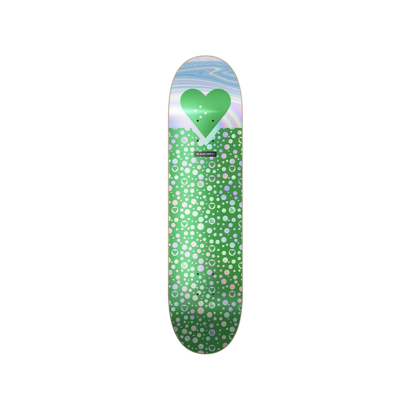 The Heart Supply planche skateboard R7 Foil Green Polkahearts 8.0