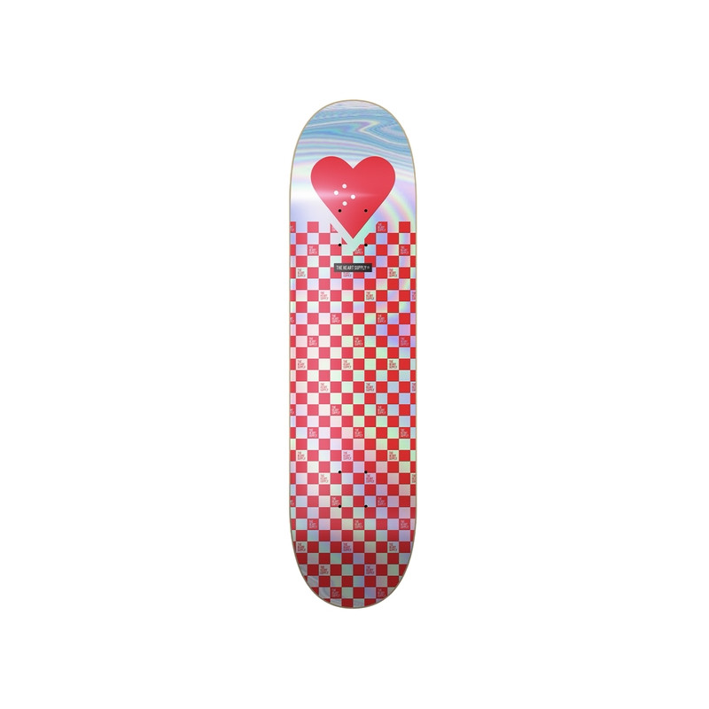 The Heart Supply planche skateboard R7 Foil Red Checkerboards 8.25
