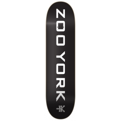 Zoo York Planche Skateboard Og 95 Logo Block Black White Grey 7.75 