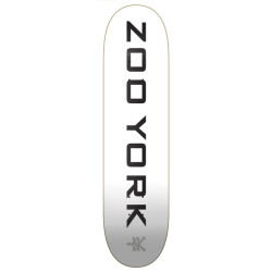 Zoo York planche skateboard Og 95 Logo Block White Black Grey 8.0