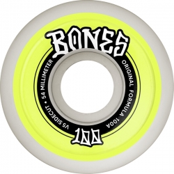 Bones Roues 100's 54mm V5 100a Sidecut White 