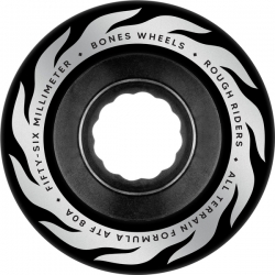 Bones Roues Atf 56mm Rough Riders Flame 80a Blk 