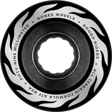 Bones Atf 59mm Rough Riders Flame 80a Blk Roues