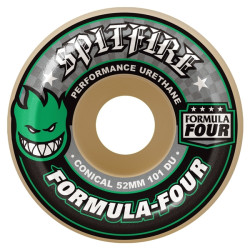 Spitfire roues skateboard 52mm F4 101d Conical Green Print