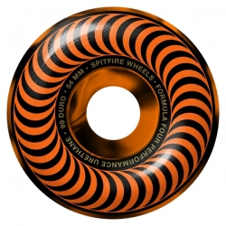 Spitfire Roues 54mm F4 99d Blk Orange Swirl Clsc 