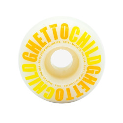 Ghetto Child roues skateboard 54mm Classic Logo Yellow 101a