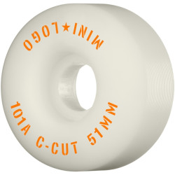 Mini Logo roues skateboard 51mm C-cut Ii 101a White