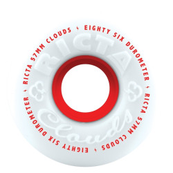 Ricta roues skateboard 57mm Clouds 86a Red 86a