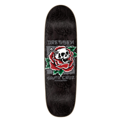 Santa Cruz Dressen Skull Rose Pro Shaped 9.25 X 31.95