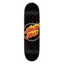 Santa Cruz Planche Skateboard Flame Dot Check 7-ply Birch 8.5 X 32.2 