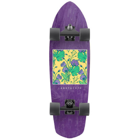 Longboard Cruiser completo Landyachtz Surf Pocket Knife Botanical 29.6 X 9.1