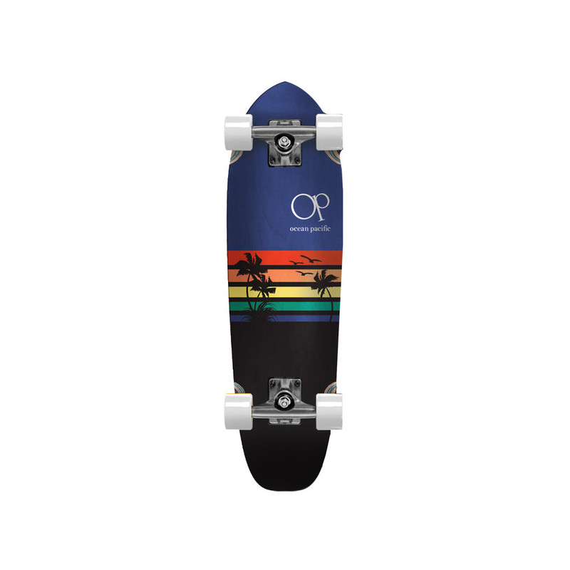 Cruiser Longboard Complete Ocean Pacific Cruiser Sunset Navy Black 27 X 7.5 - Image 164892