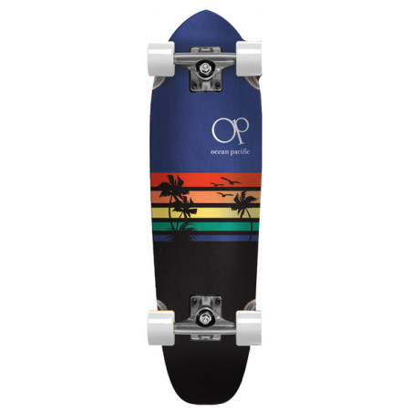 Cruiser Longboard Complete Ocean Pacific Cruiser Sunset Navy Black 27 X 7.5