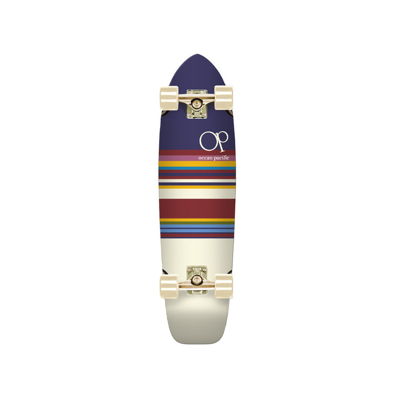 Cruiser Longboard Complete Ocean Pacific Cruiser Swell Navy Off Wht 31 X 8.25 - Image 164895