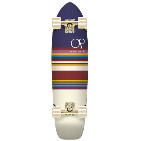 Cruiser Longboard Complete Ocean Pacific Cruiser Swell Navy Off Wht 31 X 8.25