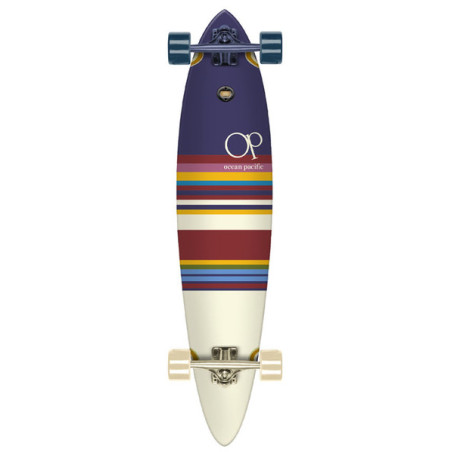 Cruiser Longboard Complete Ocean Pacific Longboard Swell Pt Navy Wht 40 X 8.75
