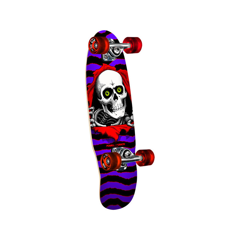 Compleet Longboard Cruiser Powell Peralta Cruiser Ripper Mini Purple Red 7.5 X 24 - Beeld 164899
