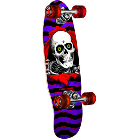 Compleet Longboard Cruiser Powell Peralta Cruiser Ripper Mini Purple Red 7.5 X 24