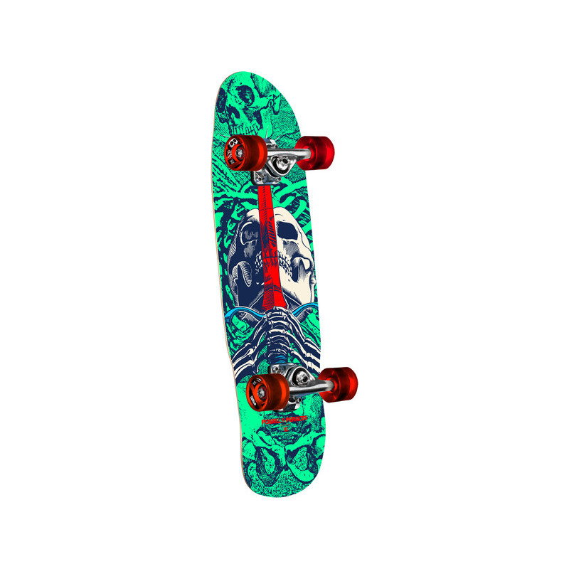Cruiser Longboard Complete Powell Peralta Cruiser Skull and Sword Mint Navy 8.0 X 30 - Image 164902