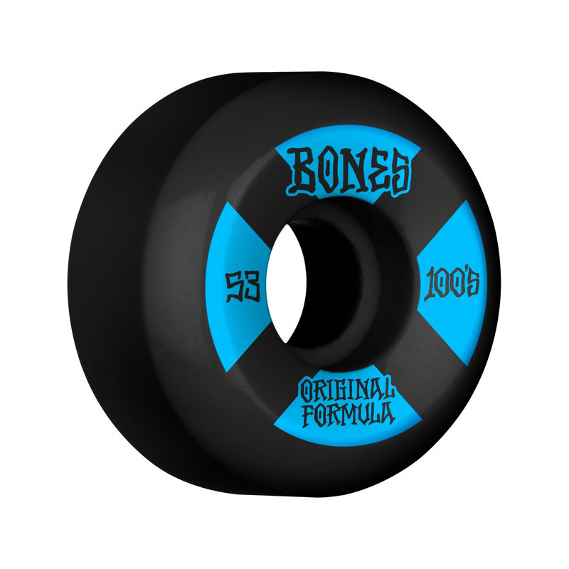 Ruote Bones 100's 53mm V5*4 Black Sidecut - Immagine 165259
