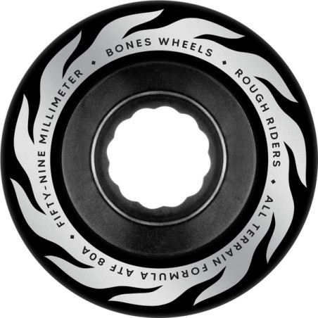 Ruedas Bones Atf 59mm Rough Riders Flame 80a Blk