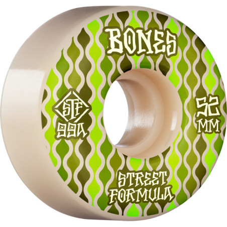 Ruedas Bones Stf 52mm V2 Retros 99a White Locks