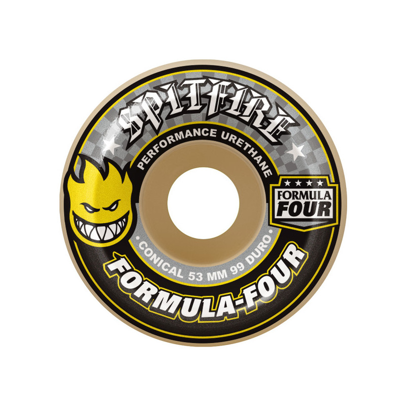 Ruedas Spitfire 53mm F4 99d Concl Yellow Print - Imagen 165446