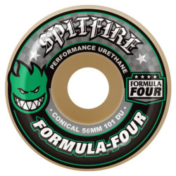 Ruedas Spitfire 56mm F4 101d Conical Green Print | Independent Skateshop